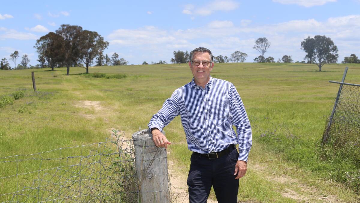 PROPERTY: Orchard Property Group Managing Director Brent Hailey at the Pebble Creek development site.