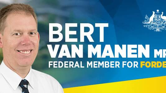SHOP LOCALLY: Federal Member for Forde Bert van Manen is asking people to shop locally this Christmas.