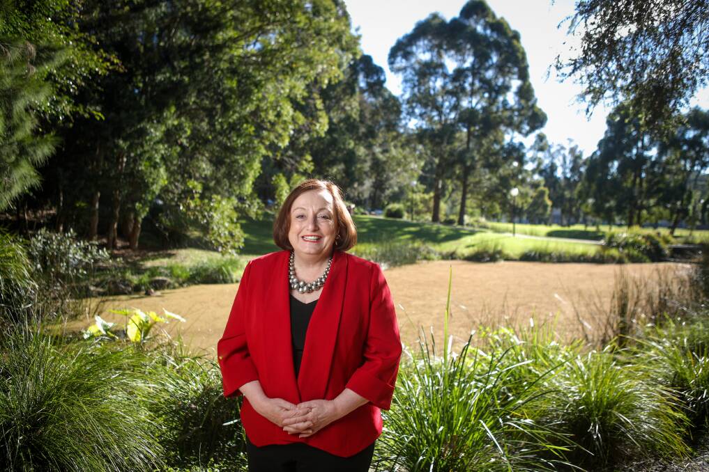 University of Wollongong Vice-Chancellor Professor Patricia Davidson is grateful there is a vaccine for COVID. Picture: Adam McLean