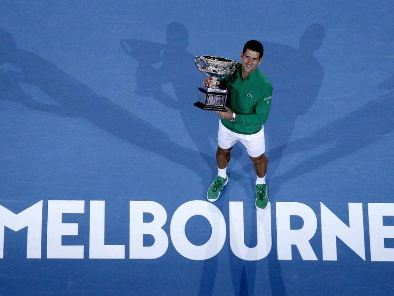 Novak Djokovic will be vying for a ninth Australian Open title when the tourney starts in February.