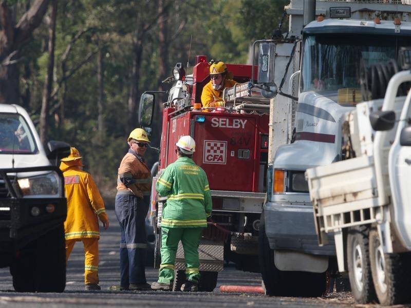 Some Victorian residents have been told it's too late to leave their homes due to a bushfire threat.
