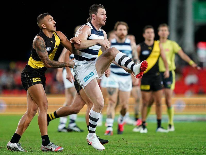 Richmond have prepared for Patrick Dangerfield to be among Geelong's AFL grand final forward line.