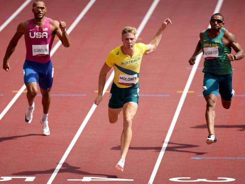 Great performance: Former Jimboomba athlete Australian Ash Moloney has made a flying start to the Olympic decathlon to sit in second place.