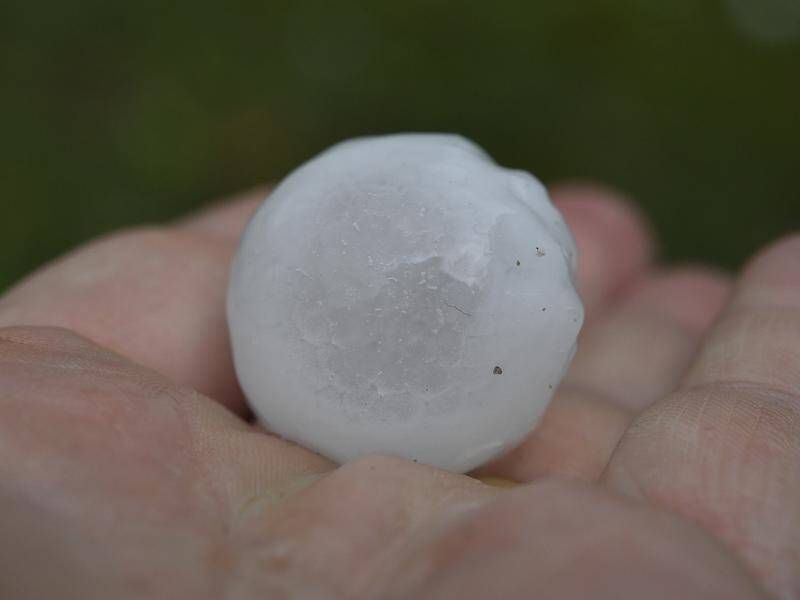 Large hailstones have caused widespread damage in southeast Queensland.