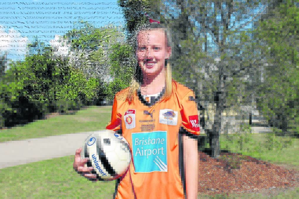 Brooke Goodrich is aiming to make it into the Brisbane Roar women's team for a second season.