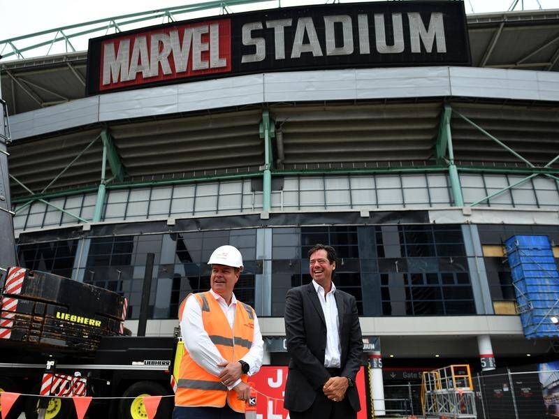 The AFL is planning to return the Lockett and Coventry signs to Marvel Stadium by season's end.
