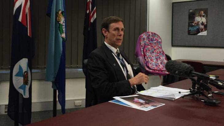 Detective Superintendent Dave Hutchinson said the appeal to find Tiahleigh's pink backpack remains ongoing. Photo: Amy Mitchell-Whittington