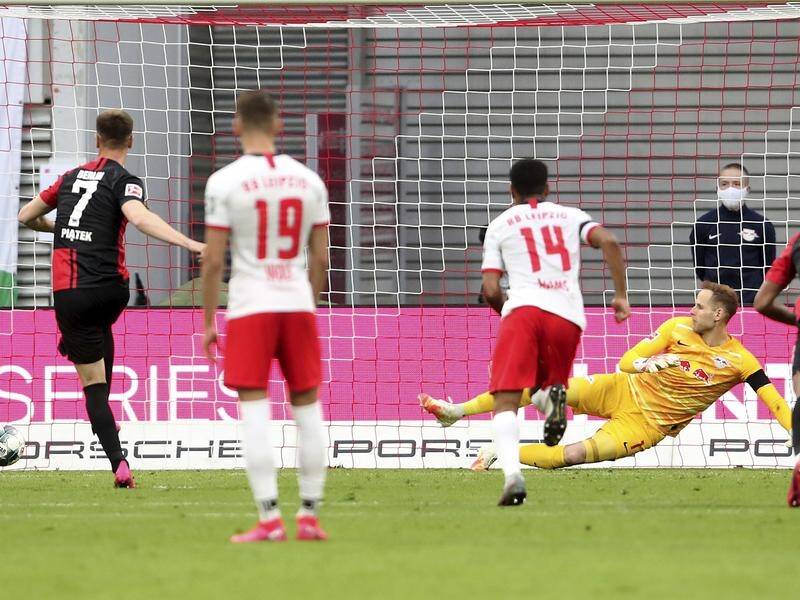 Hertha Berlin's Krzysztof Piatek scored the equaliser for his side against RB Leipzig.