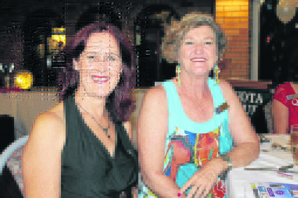 Beaudesert Quota vice president Sue Piggott and president Vicki McAteer enjoyed the changeover dinner at the Jimboomba Tavern.
