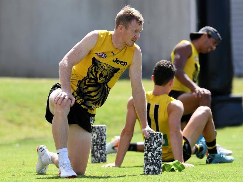 Jack Riewoldt says he's proud of the way Tigers players have banded together in the hub.
