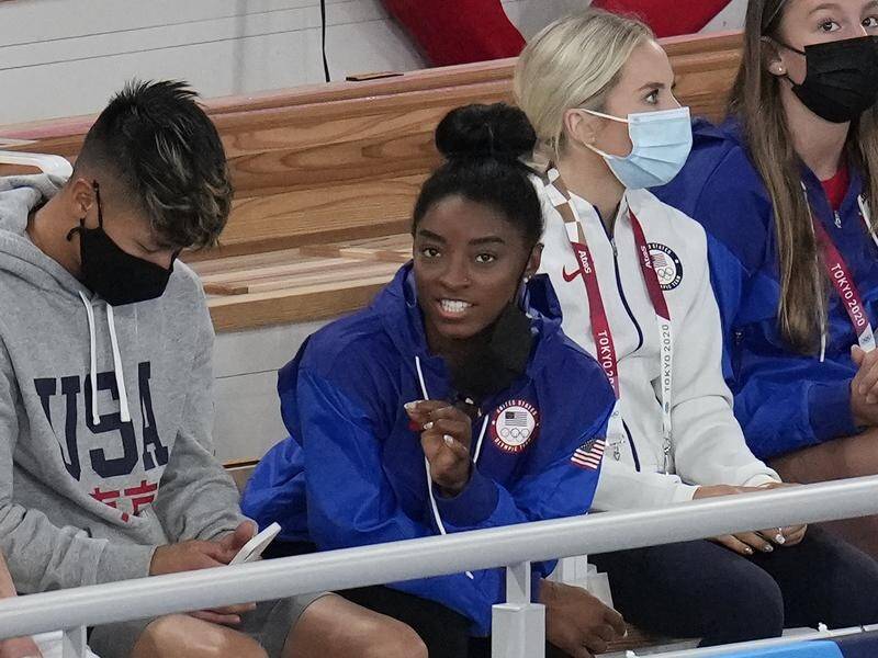 Simone Biles will participate in the beam final to wrap up the women's gymnastics program in Tokyo.