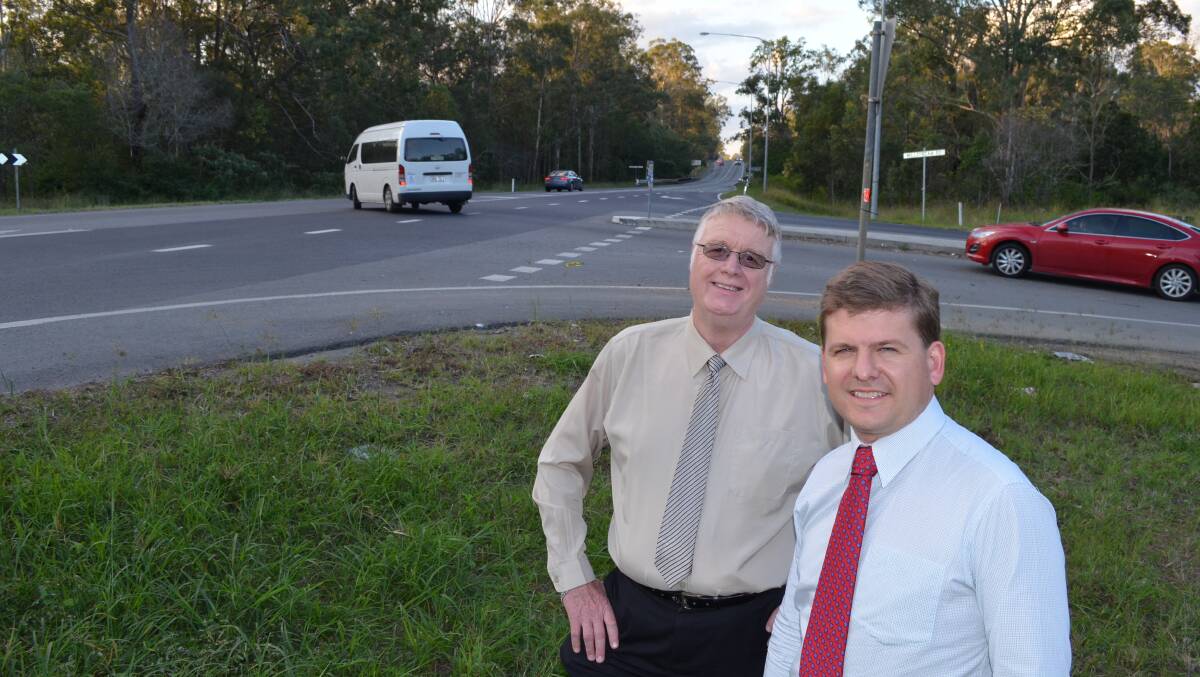 Safe city group chairman David Kenny and Beaudesert MP Jon Krause are pleased an upgrade to the Millstream Road/Mt Lindesay Highway intersection has been funded.