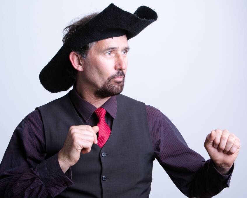 Cedar Creek magician Fabrice Lamarre in character as a cowboy.