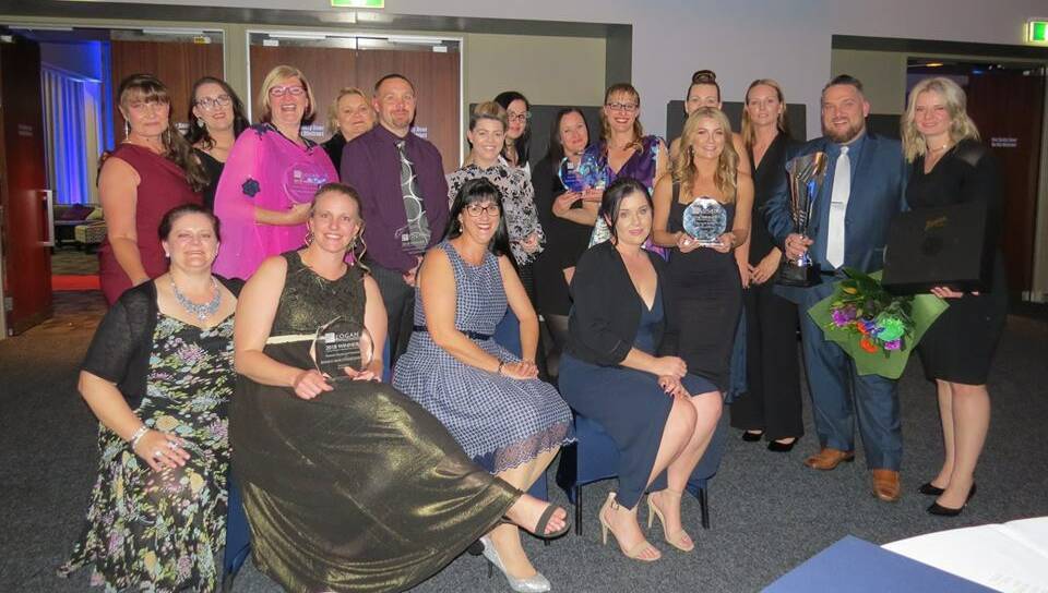 WINNERS: Logan Country Businesses punched above their weight at the the Logan Business Distinction Awards. Photo: Logan Country Chamber of Commerce.