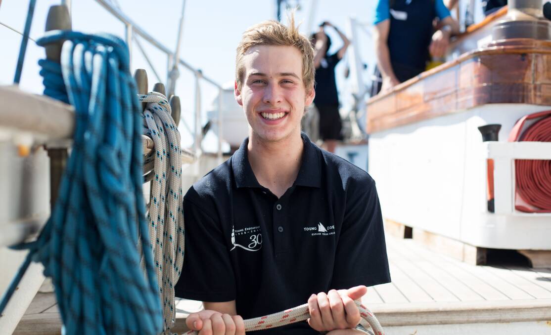 SAILING: Bailey Soars learned new skills as a member of the crew on tall ship Young Endeavour.