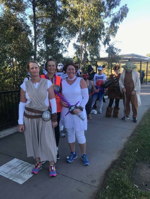 TROOPERS: Parkrun Yarrabilba celebrates its fourth birthday with a Star Wars themed event. PhotosL Supplied