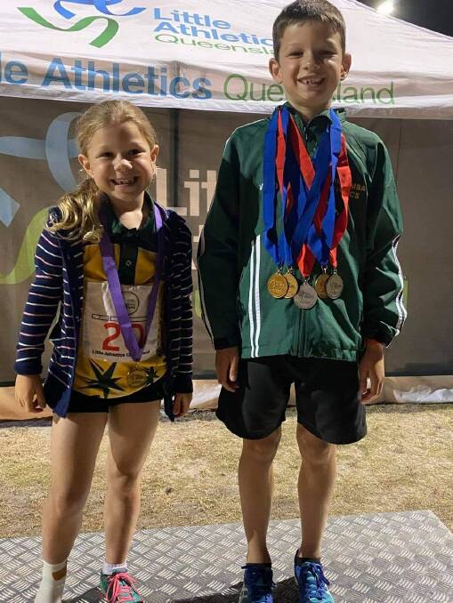 Athletic siblings: Amelia and Oliver Lowe.