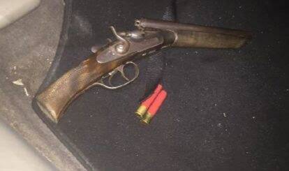 Weapon seized: A sawn-off shotgun was found at a traffic stop at Marsden.