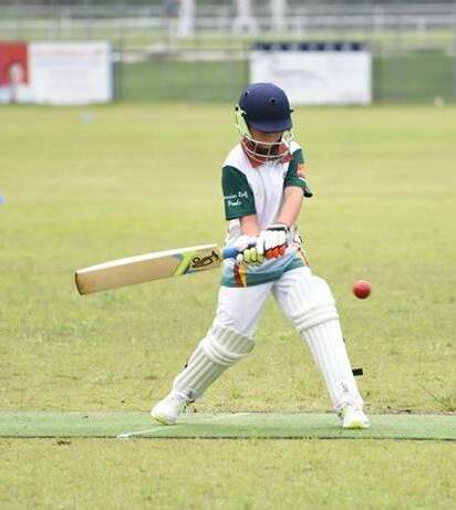 HISTORY MAKER: Riley Benstead top scored for Jimboomba in the club's first under-15 last man stands trial.