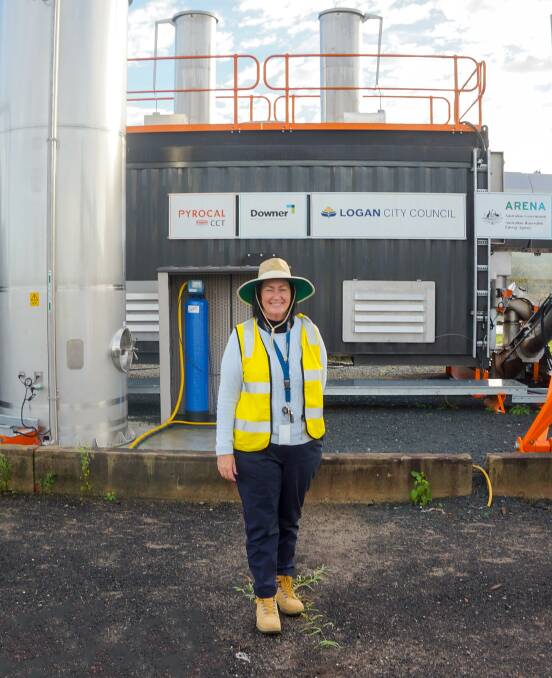 UPGRADES BEGIN: Teresa Lane at the Loganholme Wastewater Treatment Plant. 