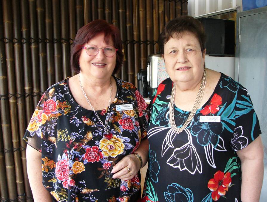 Service: Karen Murphy and Janet Hughes were at Jimboomba Quota's function on Sunday.