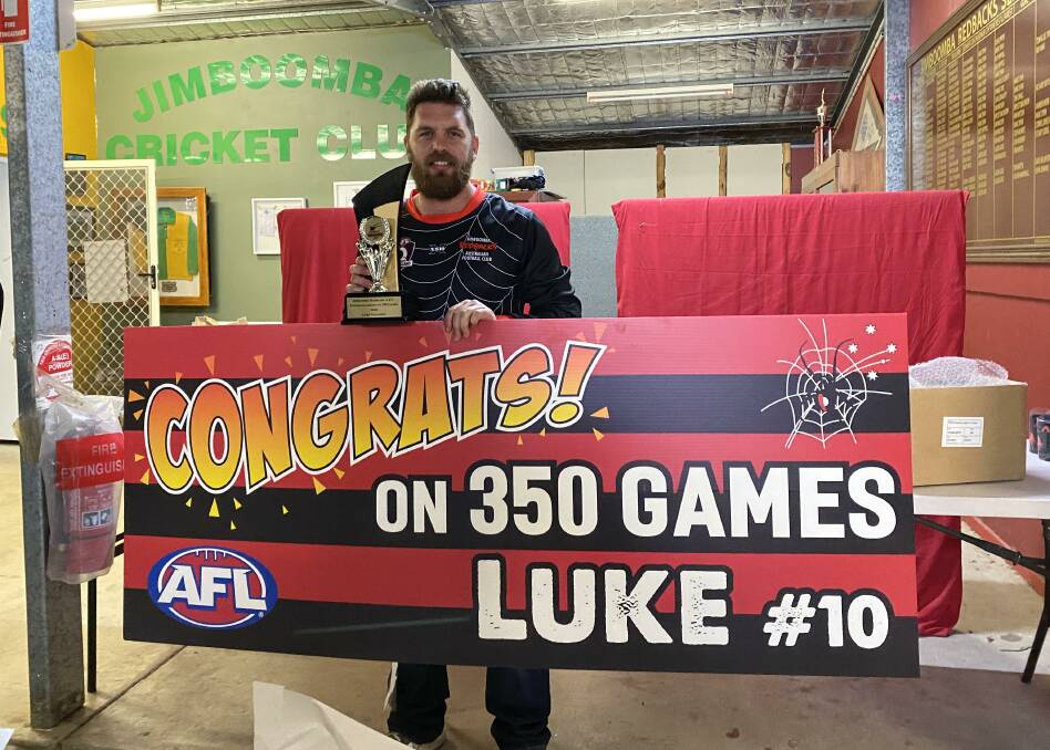 Milestone: Luke Geraghty celebrated his 350th match for the Redbacks on Saturday at Glenlogan Park.