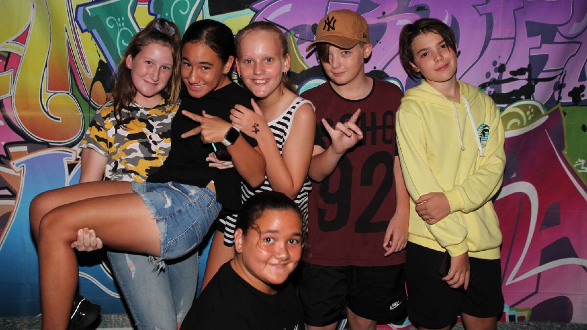 About 350 children attended the Browns Plains Blue Light Disco.