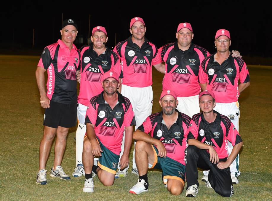 DIG DEEP: A charity cricket night raised plenty of funds and awareness for the McGrath Foundation. Jimboomba's team played an all-stars outfit at Glenlogan Park. Photo: MATT McLENNAN