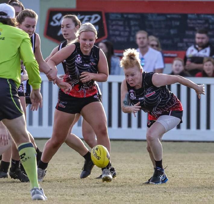 Game that matters: Rosanna Vidoni and the Jimboomba Redbacks will chase grand final glory tomorrow against Beenleigh.