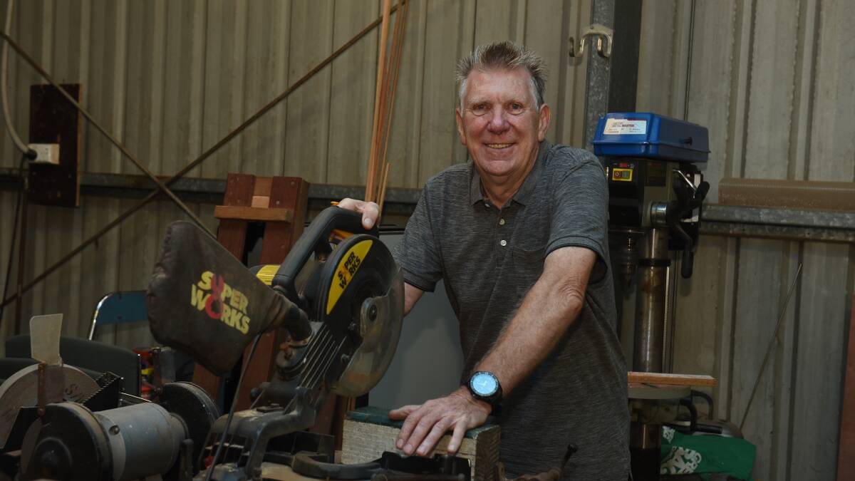 Man in charge: Logan District Men's Shed president Richard Smith.