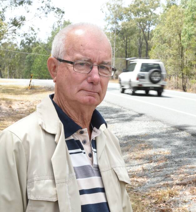 Plea: Len Chambers says Camp Cable Road is dangerous and needs upgrading before it claims another life. Photo: Matt McLennan