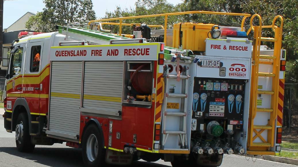 Homes were saved from a threatening fire at Greenbank this morning.