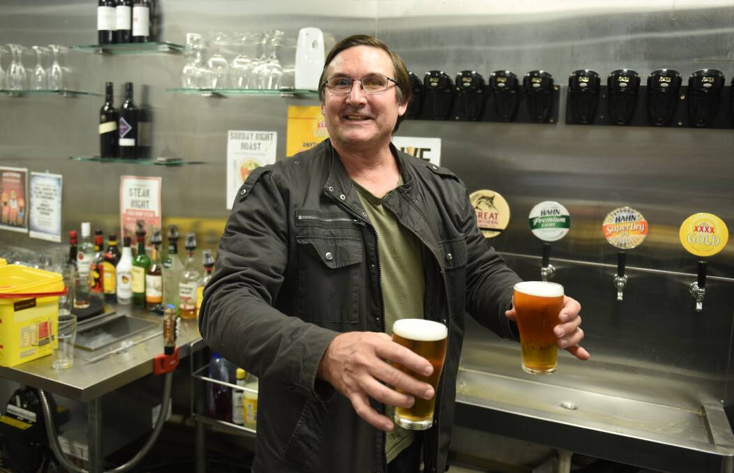 Licence fees break: V Hotel owner Leon Mills hailed council for cutting licence renewal fees for Logan businesses, in a plan worth $530,000. More than 1300 businesses will receive breaks. Photo: Matt McLennan