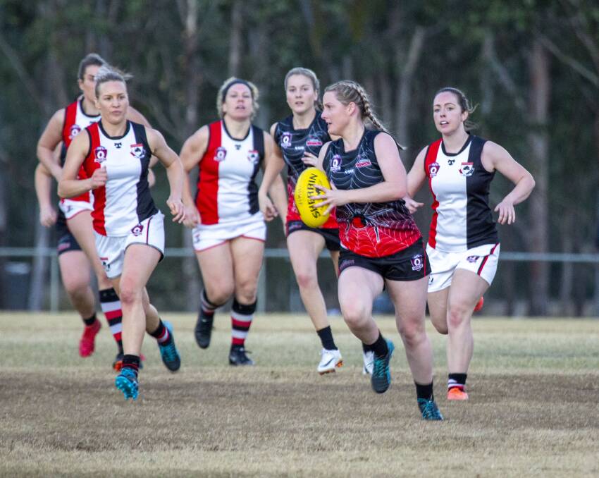 Player of the match: Jessica Pickles was outstanding on the weekend for the Redbacks. Photo: Alex Hodges.