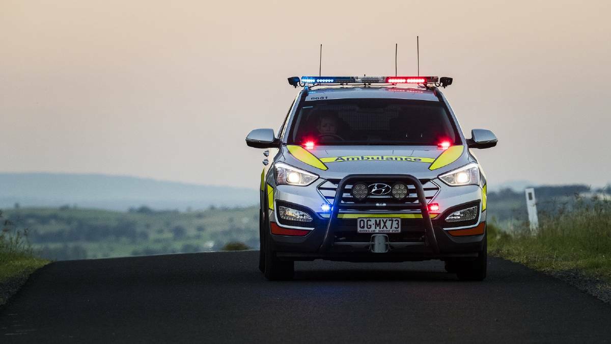 Hospitalised: A man was burnt in an incident on Tamborine Mountain last night.