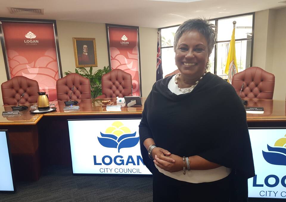 Passionate: Logan City Council interim administrator Tamara O'Shea became teary during her final speech today.