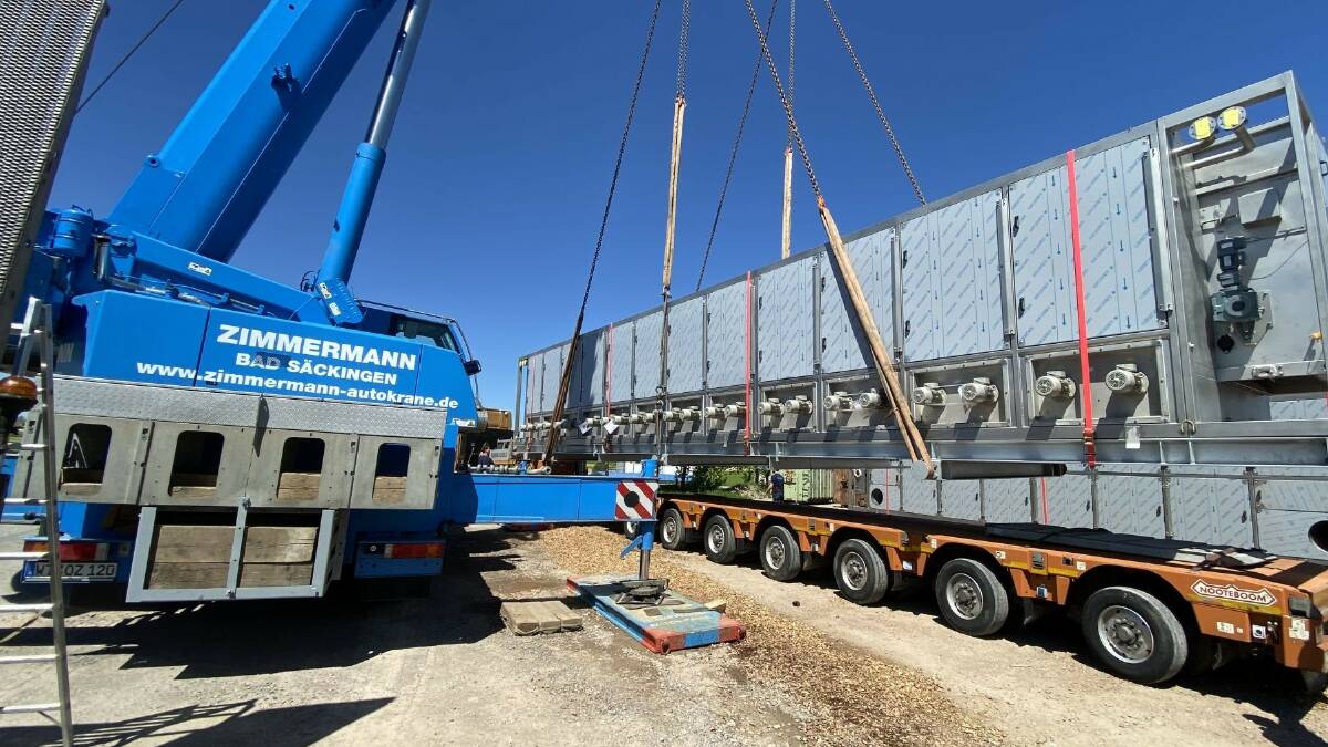 SHIPPING: Two industrial strength sewage sludge dryers are on their way from Germany to Logan.