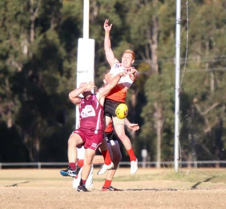 HUGE HAUL: Tim Martin kicked 10 goals for the Redbacks on Saturday. Photo: Melissa Young.