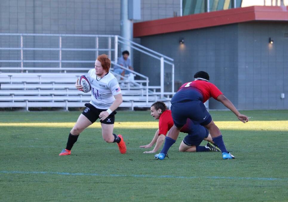 Athletic: Kyle Howlett in action on the rugby field.