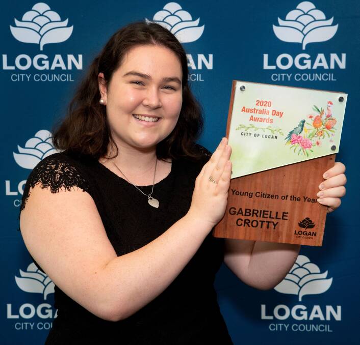 Nominate a young hero now: Gabrielle Crotty won this year's Young Citizen of the Year award.