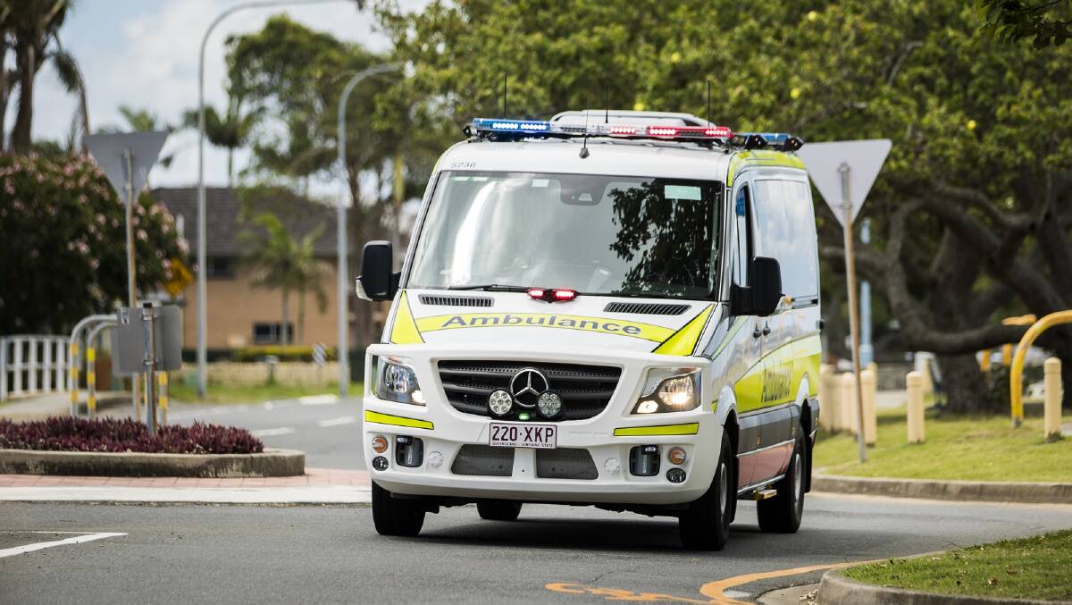 Accident: Paramedics are on scene at a serious crash at Jimboomba this afternoon.