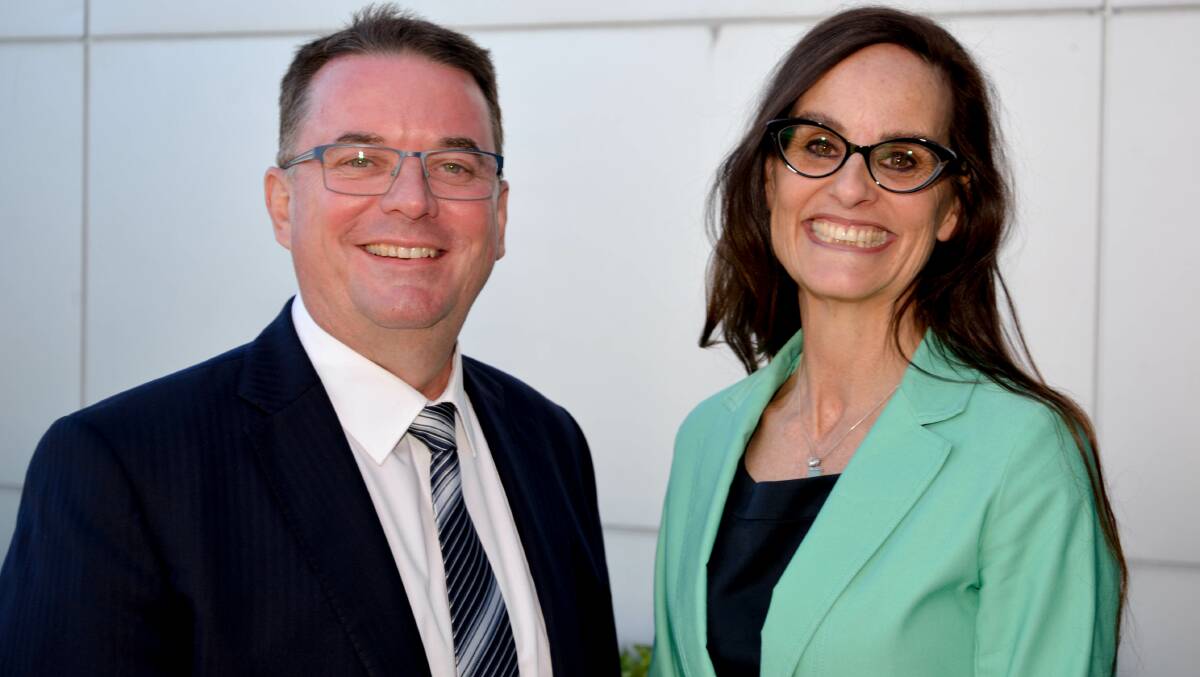 TOP JOB: Logan City Council mayor Luke Smith and newly-appointed CEO Sharon Kelsey. Photo: Supplied