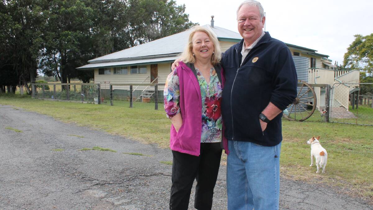 JIMBOOMBA SIBLINGS: Carole Caswell and Garry Begley at their parent's property at North Maclean. Photo: Michael Burge