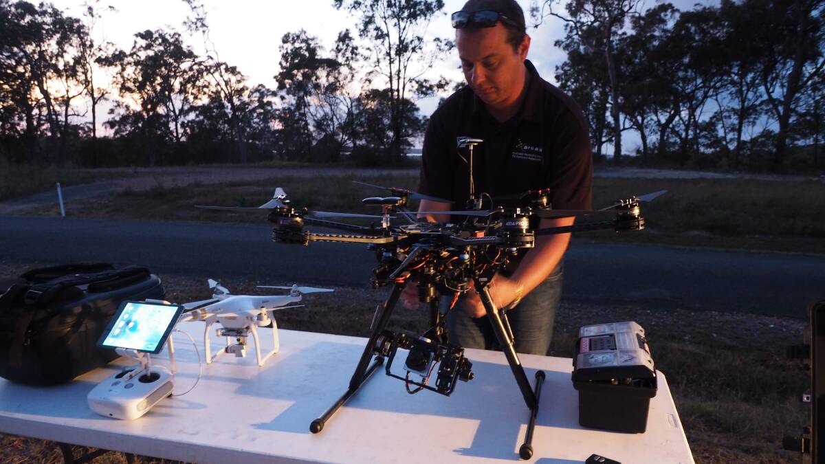 WILDLIFE SEEKER: Unmanned aerial vehicle used in the Queensland University of Technology koala surveillance trial. Photo: Supplied
