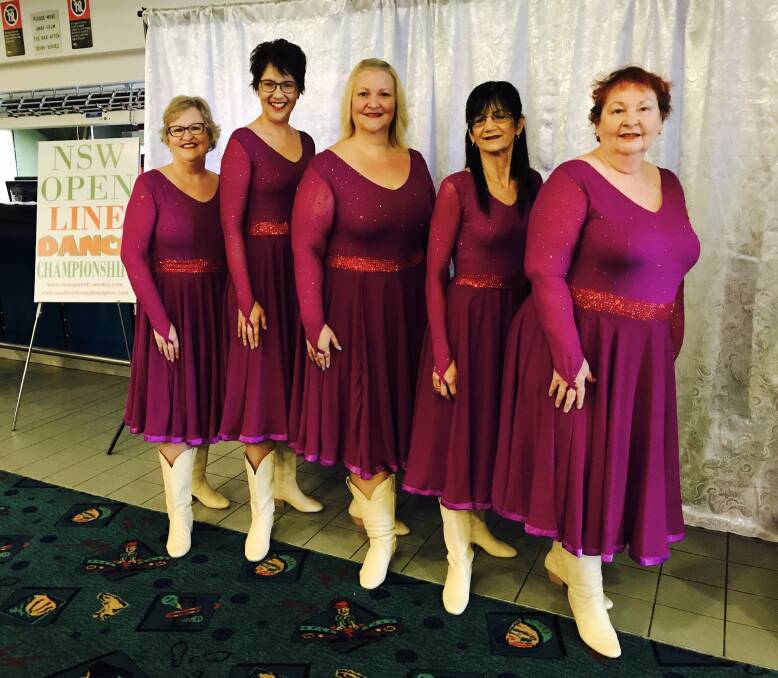 DANCERS: Amy and Fiona Brown, of Beaudesert, Roxanne Moates, of Regents Park, Diane Ferguson, of Regents Park, and Margaret-Mary Smith, of Capalaba. Photo: Supplied